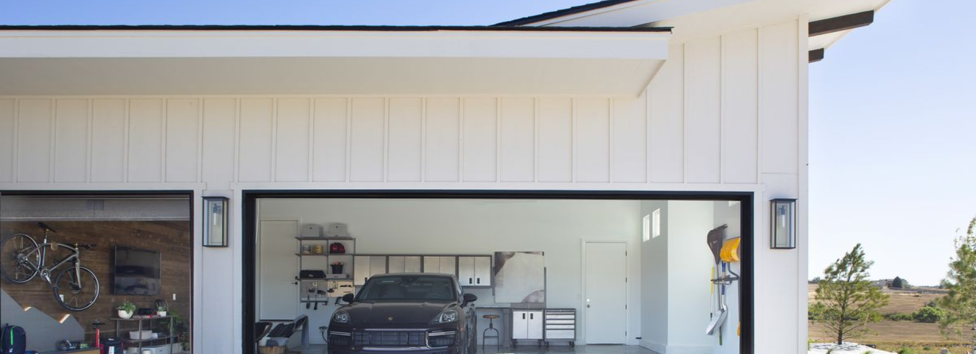 Ideas de iluminación de garaje para 2023 - luces de garaje modernas