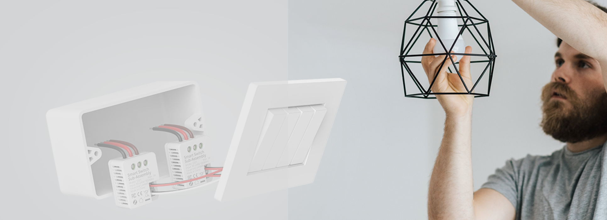 Switch Zigbee migliore e più piccolo - Interruttore di relè in parete EVVR Lite